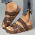 Cross Strap Platform Wedge Summer Sandals for Women