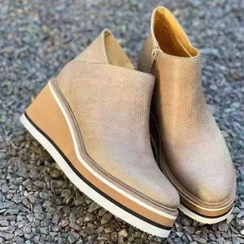Stylish Women's Ankle Boots with Platform
